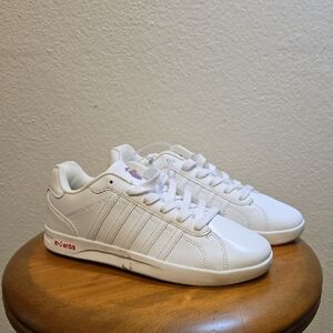 NWOT, K-Swiss Womens Court Sneakers, White, Size 8